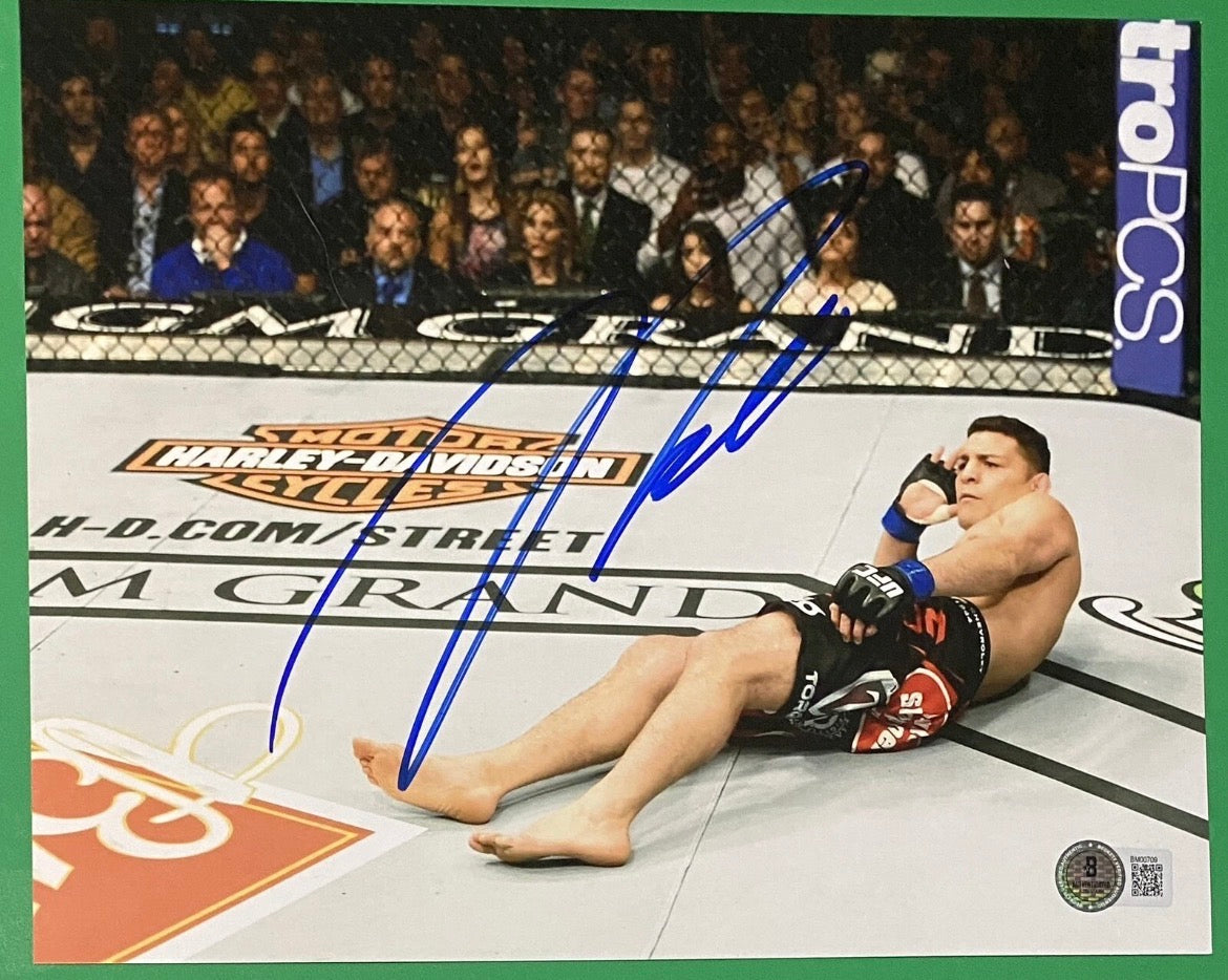 Nick Diaz Signed 8x10 Photo with Beckett COA & Free Shipping!
