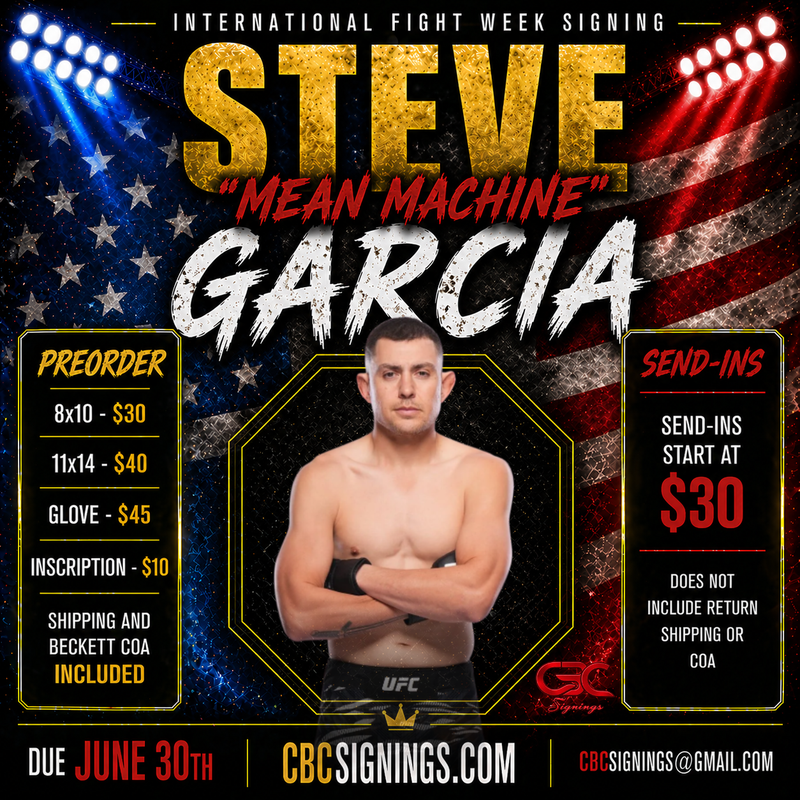 Steve Garcia Private Signing Presale
