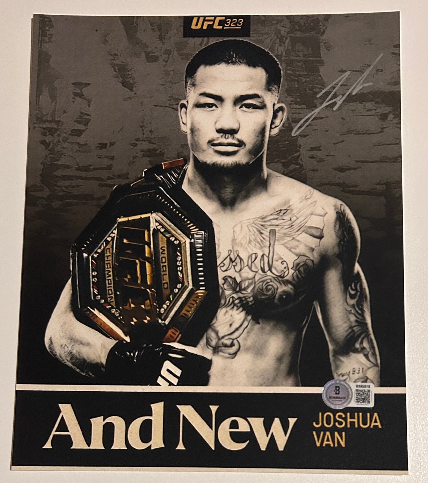 Joshua Van Signed 8x10 Photo with Beckett COA & Free Shipping!