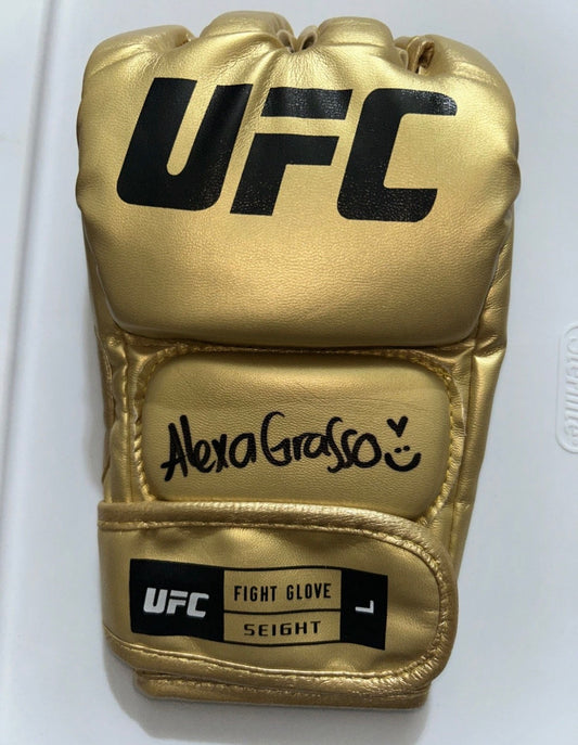 Alexa Grasso Signed Gold Glove with Beckett COA & Free Shipping!