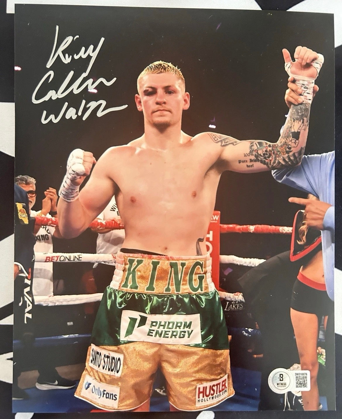 “King” Callum Walsh Signed 8x10 Photo with Beckett COA & Free Shipping!