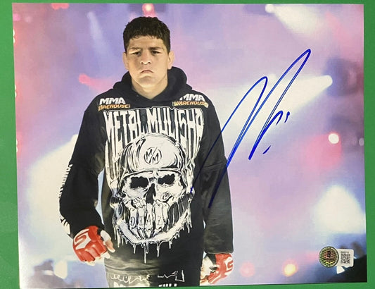 Nick Diaz Signed 8x10 Photo with Beckett COA & Free Shipping!