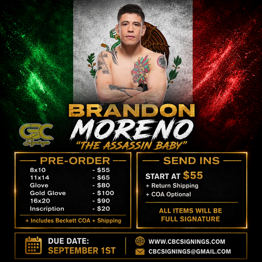 PRESALE: Brandon Moreno Signing – Inscription Add-On