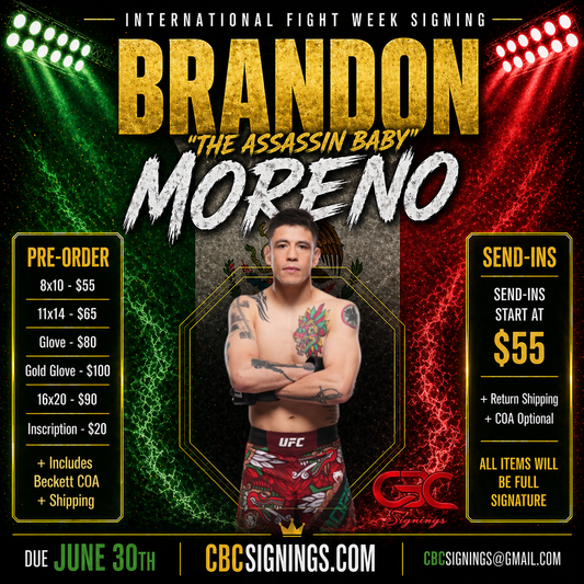 PRESALE: Brandon Moreno Signing – Inscription Add-On