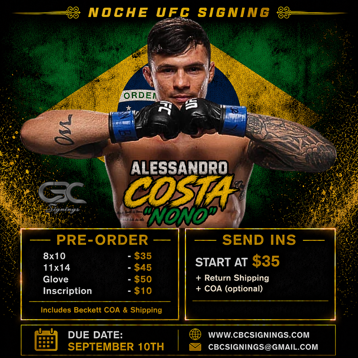 PRESALE: Alessandro Costa Inscription Add-On